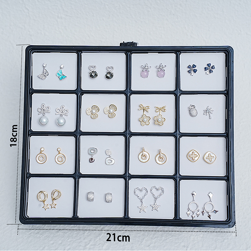 925 silver Earring in packing box wholesale BE002-4X4