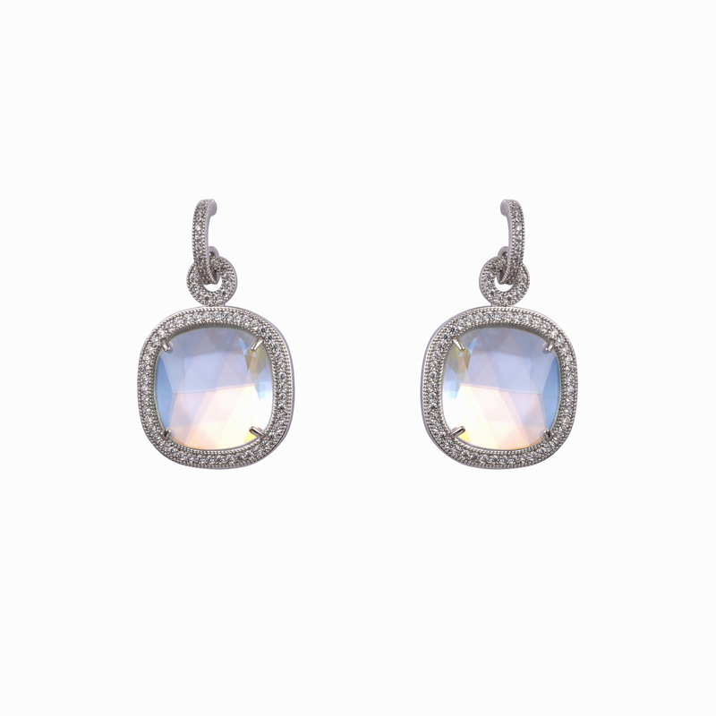 Semi-precious Stone Drop Earrings