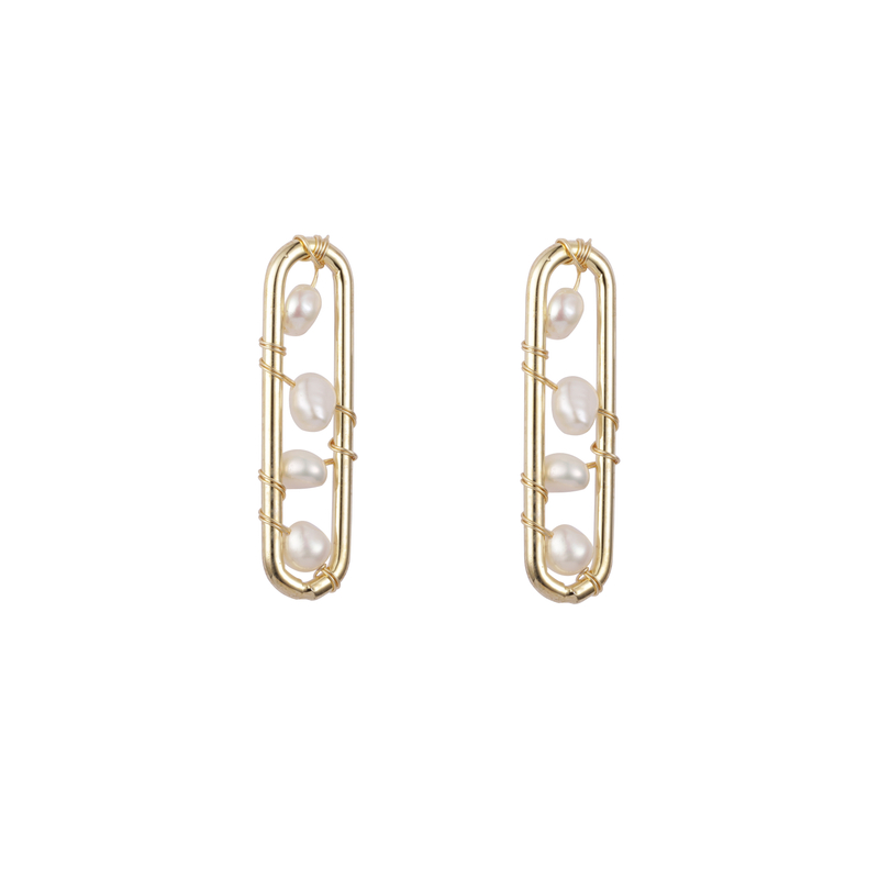 Trendy Style Pearl Earrings