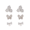 In-stock 3-pair Suits Cz Earrings$2.4~2.9