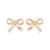 In-stock Bow Tie Cz Earrings