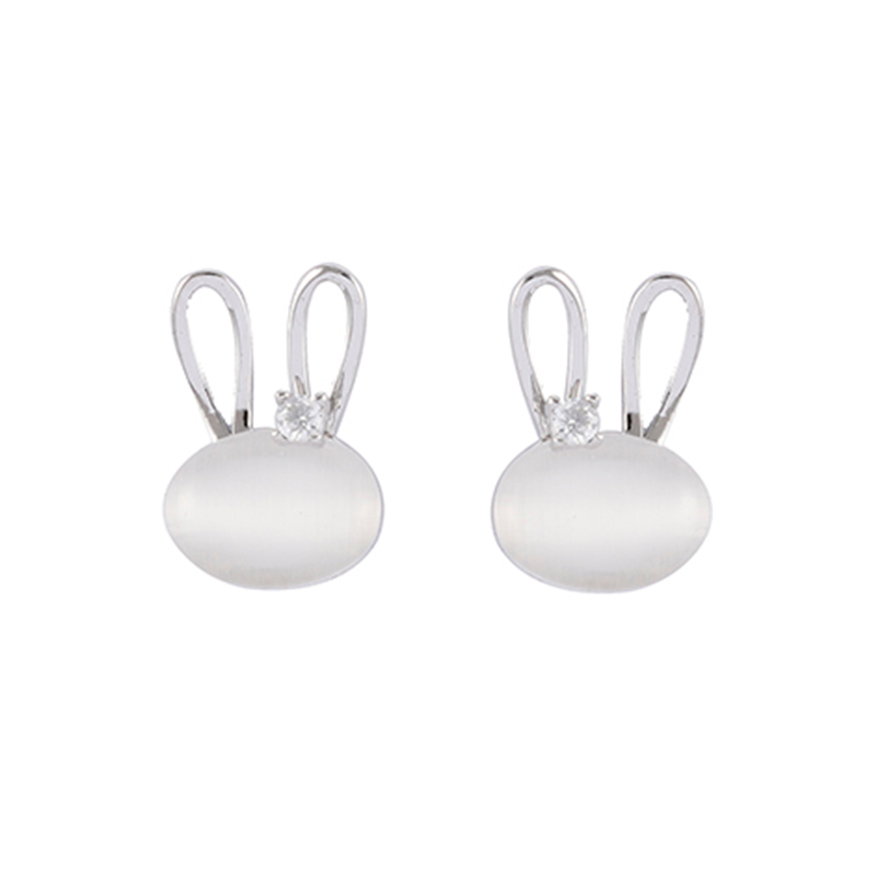  In-stock Bunny semi precious stone Earrings $1.1-$1.6