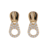 Zipper Head Cz Earrings in Stock