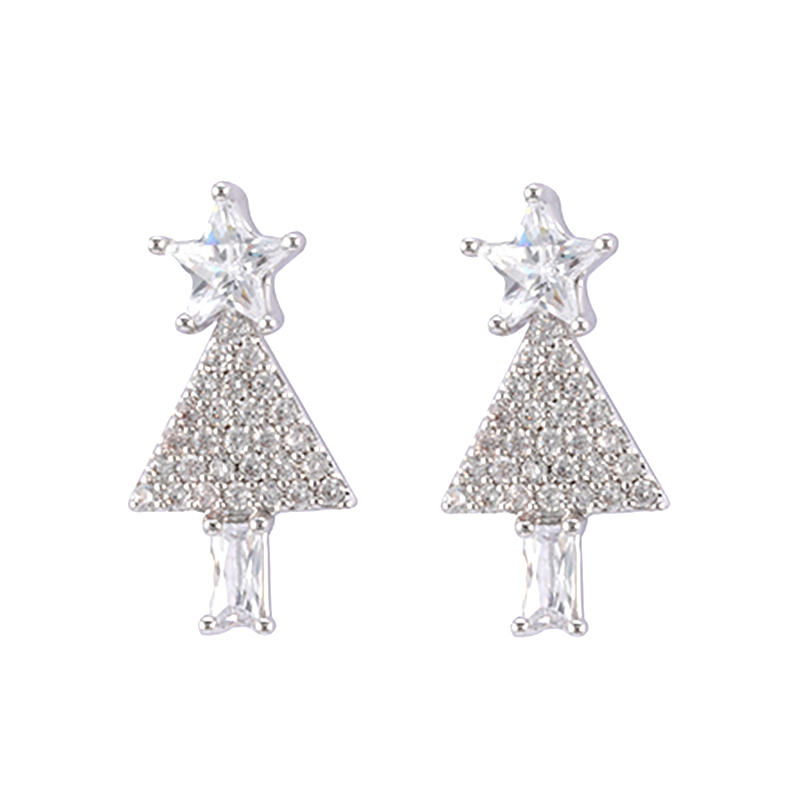 In-stock Basic star Cz Earrings