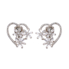  Heart Cz Earrings in Stock