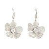 in-stock flower with cubic zirconia pendant earring $3.0-$3.4