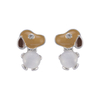 Cartoon Snoopy Cute Semi Precious Stone Earrings $1.2-$1.7