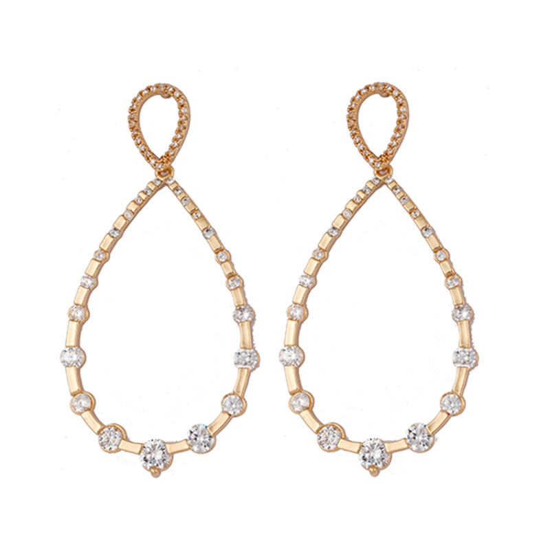 In-stock Waterdrop Shaped Cz Earrings $3.3-$3.8