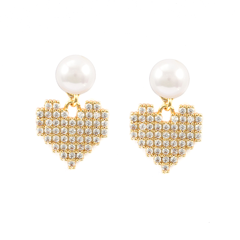 In-stock Pearl Cz Earrings