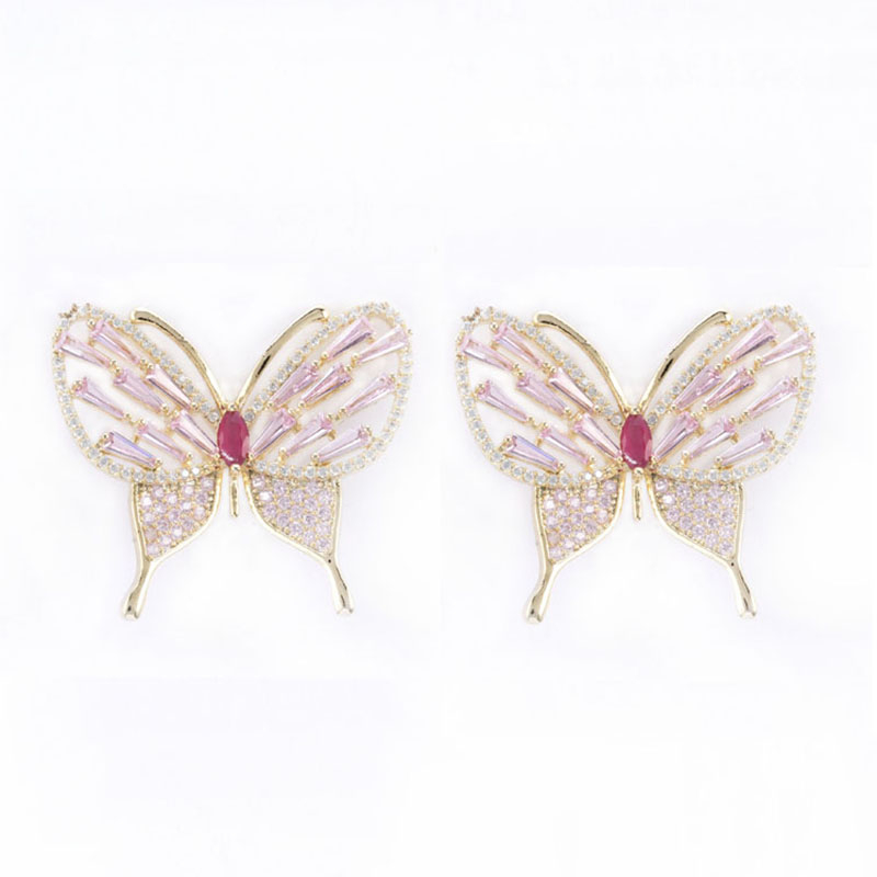 In-stock Basic butterfly Cz Earrings