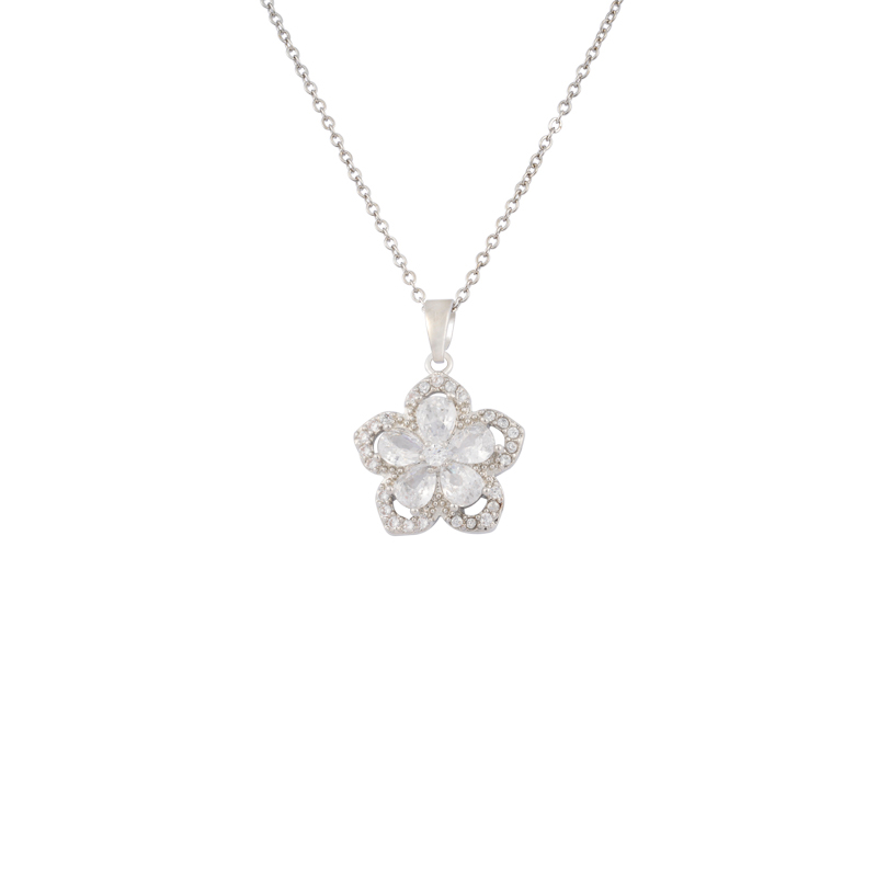 Flower Decor Charm Necklace