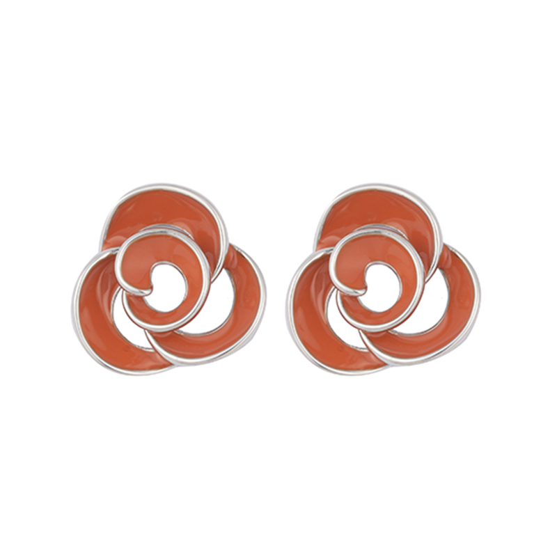 Elegant Enamel Rose Earrings$1.2~1.7