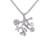 Blossom Charm Necklace Pearl And Cz Decor