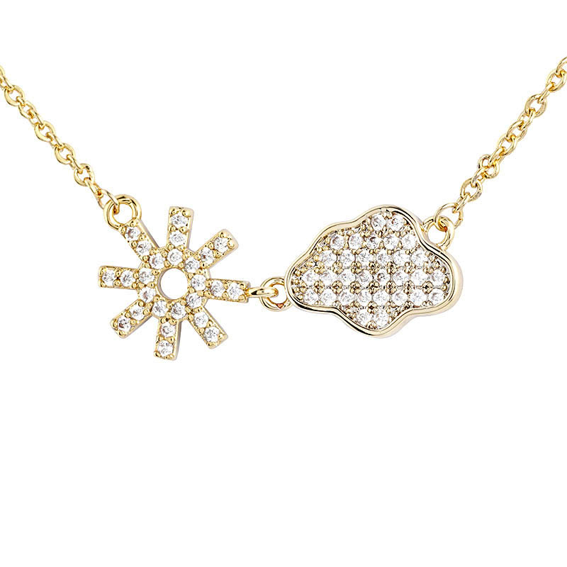 Sun Cloud Pendant Necklace