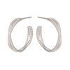 hoop earrings cz decor $2.0-2.6