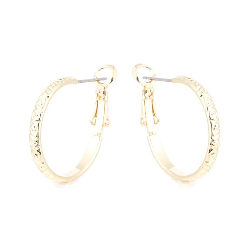 Fashion Plain Hoop Earrings $0.5~1.0