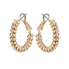 Fashion Plain Hoop Earrings$0.9~1.4