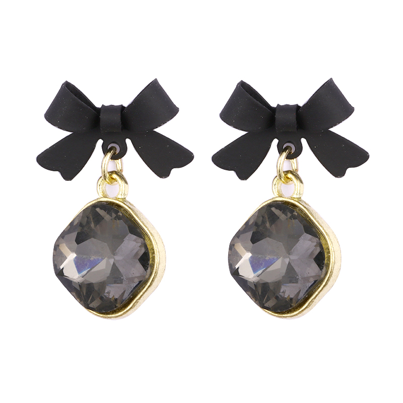 Black Bow Multi-color Earrings$0.8~1.4