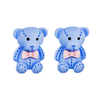 Blue Simple And Lovely Bear Earrings $0.7~1.2