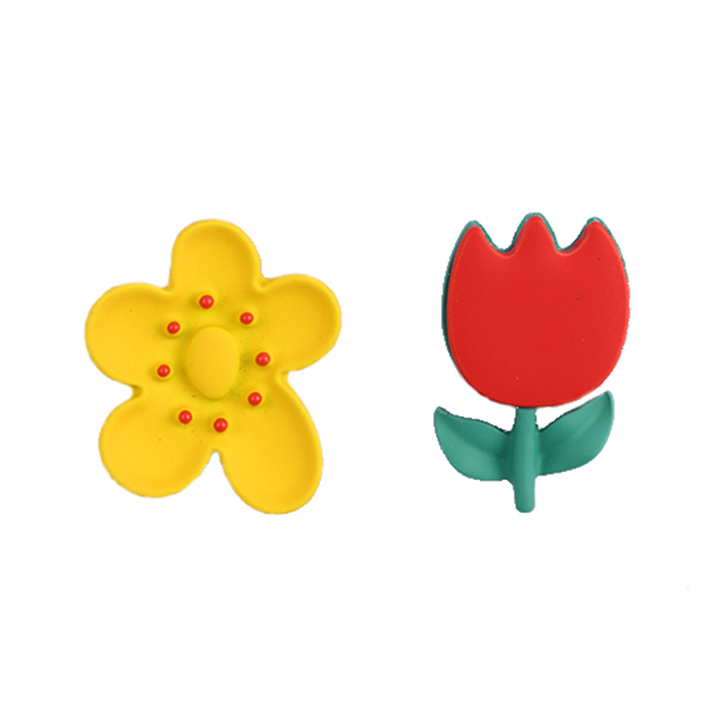 Cartoon flowers Multi-color earrings $0.5~1.0