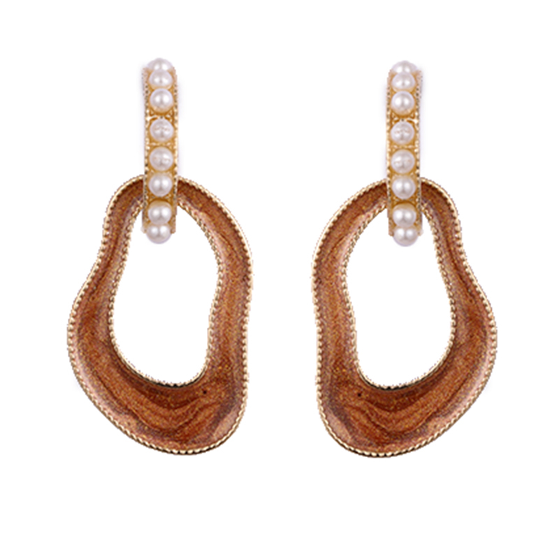 Pearl Epoxy Multi-color Earrings$0.9~1.4