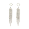 Brass tassel earring with cz chain for sales $1.0--$1.7