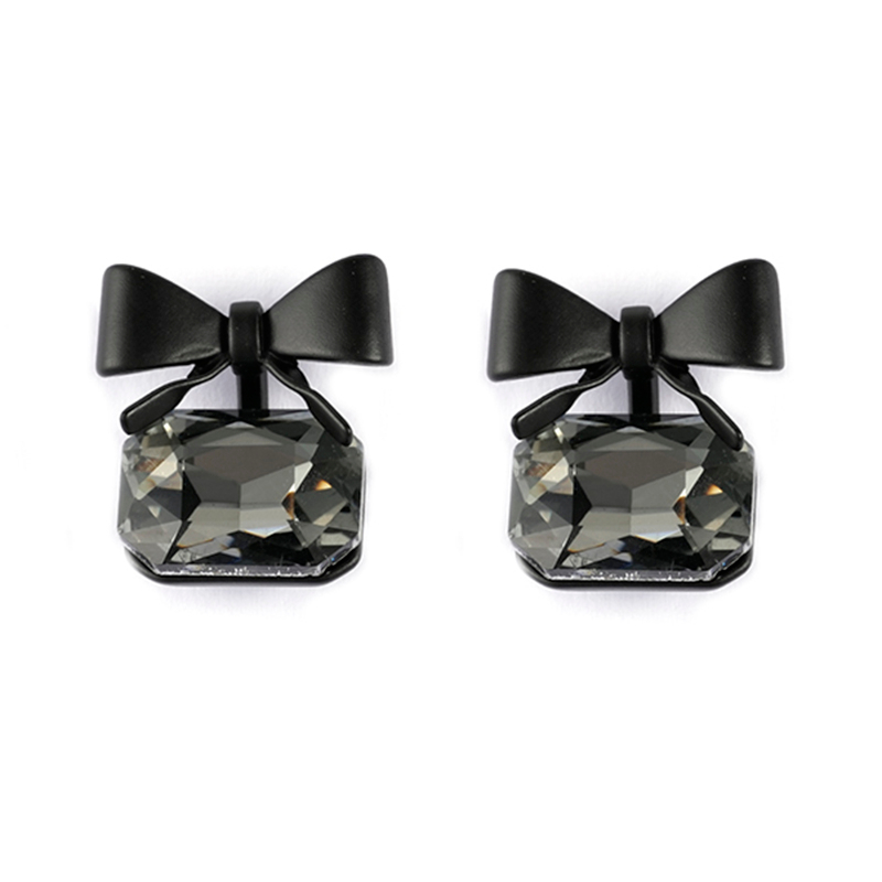 Black Cubic Zirconia Earrings$1.5~2.0