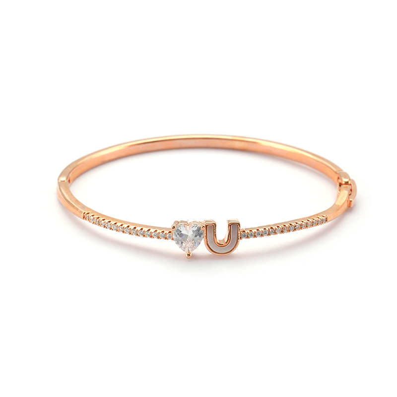 Fashion styles closed Bangle with love you $3.0-$3.6