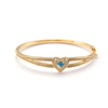 Fashion styles open Bangle with heart gemstone $4.5-$5.4