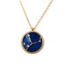 Blue Enamel Pendant Necklace