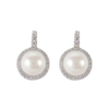 In-stock Basic Pearl Cz Earrings