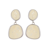 In-stock Creamy White Enamel Earrings$1.8~2.3