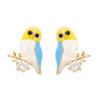 Multicolour Enamel Bird Decor Earrings$1.1~1.6