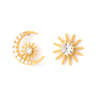 In-stock Butterfly Cz Moon Stars Earrings