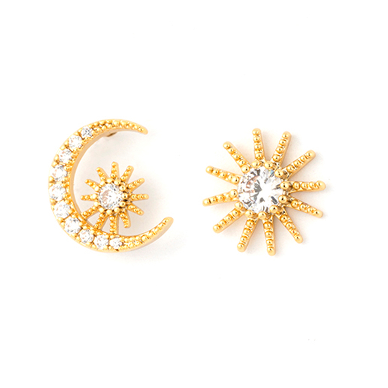 In-stock Butterfly Cz Moon Stars Earrings