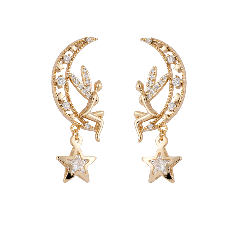 In-stock Elf on The Moon Earrings $1.5-$2.0