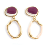 In-stock Irregular Ring Enamel Earring$1.8~2.3