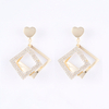 Fashion drop cz Earrings with gold $1.6 