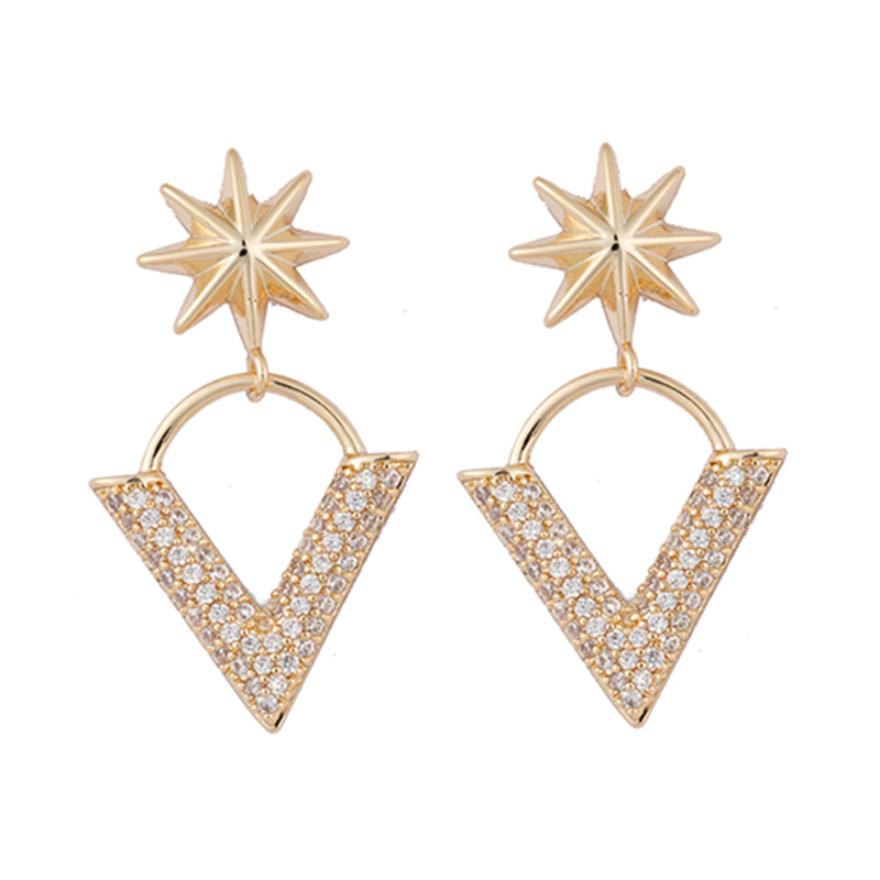 Fashion star drop Earrings   