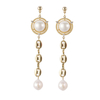 In-stock Basic Pearl Cz Earrings $4.40-4.91