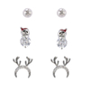 Multi-piece Snowman Cz Earrings$2.1~2.6