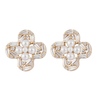 clovers studs pearl decor available $2.04-2.43