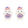 Bear Multi-color Earrings$0.7~1.2