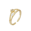 Open-end pearl and CZ Ring 2R02630