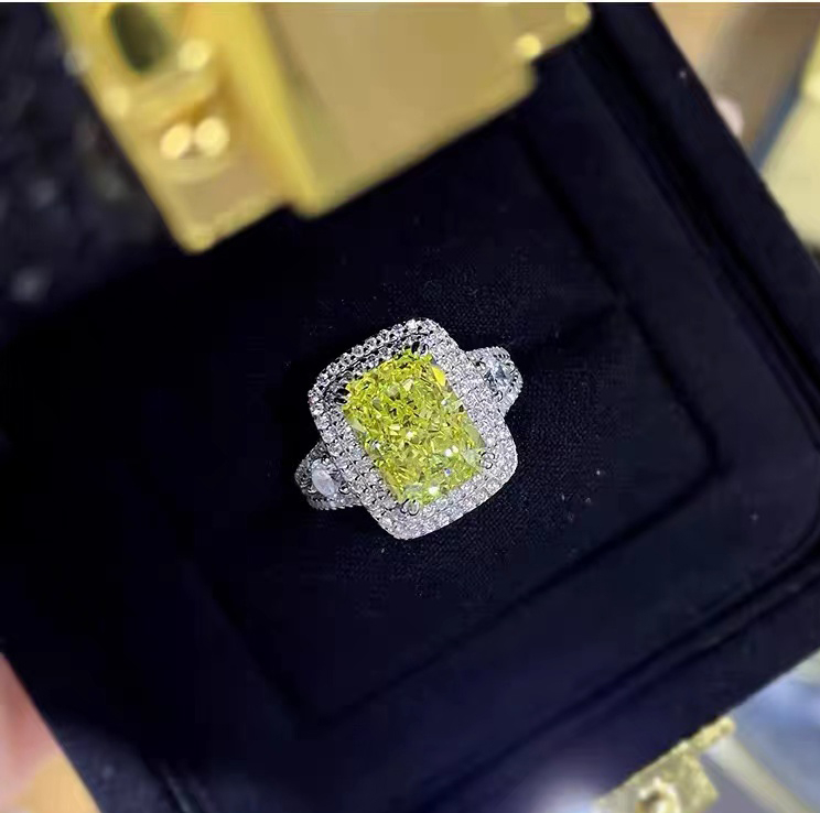 Super Bling Olive Green Gemstone Ring RTB069