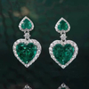 Fashion Love Emerald Earrings ETB008