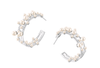 Irregular Pearl Zircon Ringlet Stud Earrings ETB062