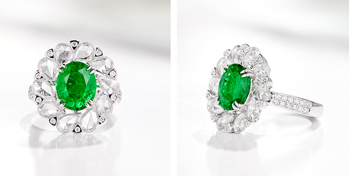 Green Gemstone Ring RTB137