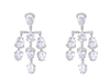 Drop Earrings With Water-drop Shape Stone ETB056