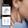 925 Silver Bowknot Earrings and Ring Set STB020